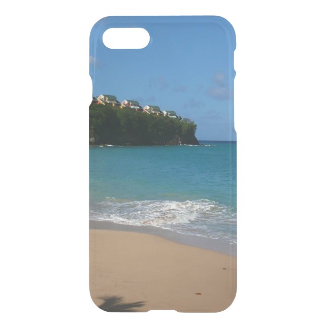 Saint Lucia Beach Tropical Vacation Landscape Uncommon iPhone Case (Back)