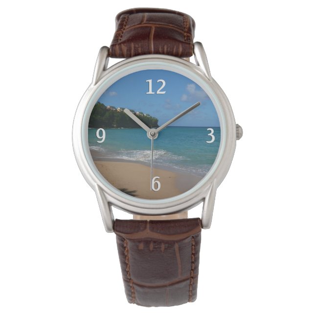 Saint Lucia Beach Tropical Vacation Landscape Watch (Front)