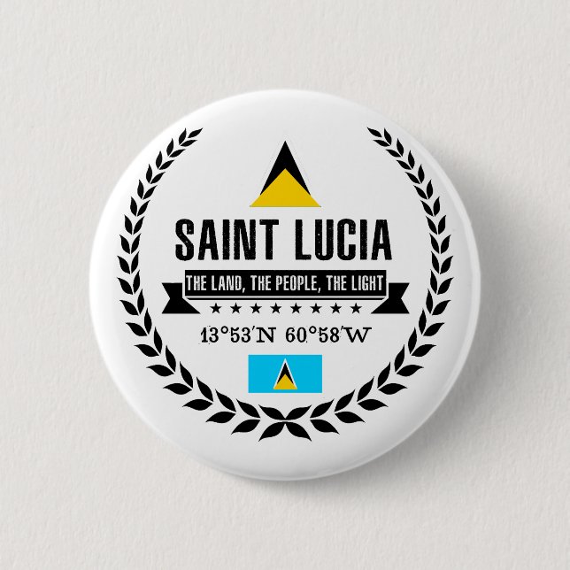 Saint Lucia Button (Front)