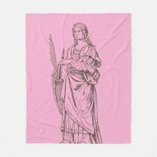 Saint Lucia by Bernardino Luini Fleece Blanket
