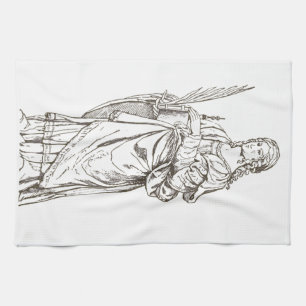 Saint Lucia by Bernardino Luini  Kitchen Towel
