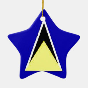 Saint Lucia Ceramic Ornament