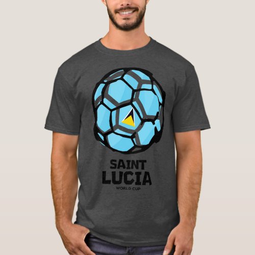Saint Lucia  Country Flag T_Shirt