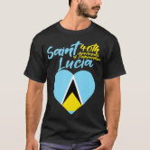 Saint Lucia Flag 40th Independence Day T-Shirt