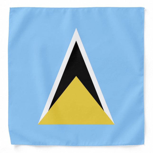 Saint Lucia flag Bandana (Front)