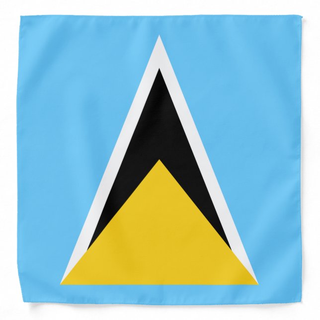 Saint Lucia Flag Bandana (Front)