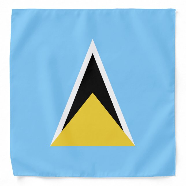 Saint Lucia Flag Bandana (Front)