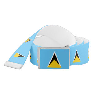 Saint Lucia Flag Belt