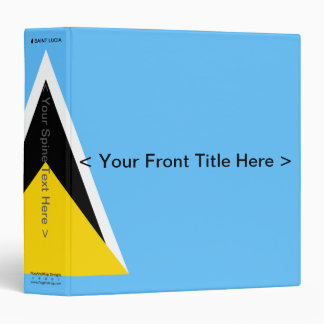 Saint Lucia Flag Binder