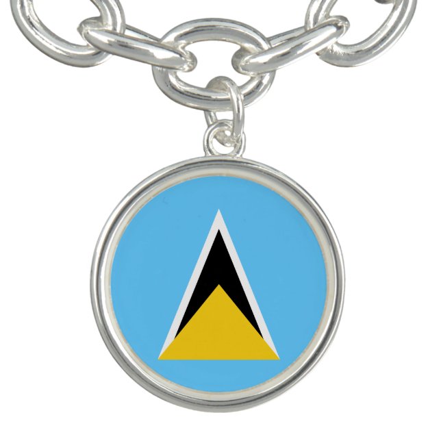 Saint Lucia Flag Bracelet (Design)