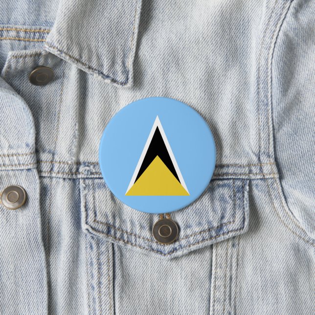 Saint Lucia flag Button (In Situ)