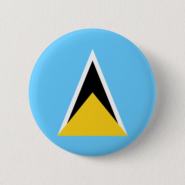Saint Lucia Flag Button (Front)