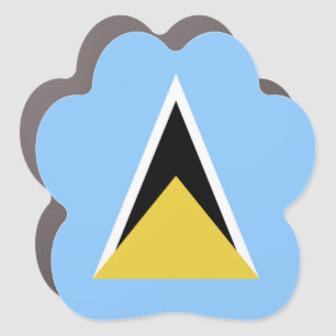 Saint Lucia flag Car Magnet