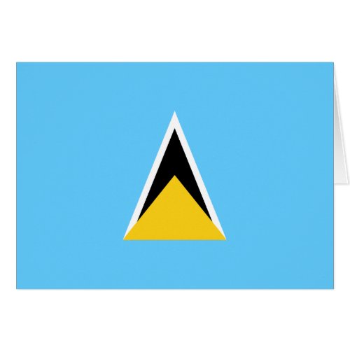 Saint Lucia Flag Card