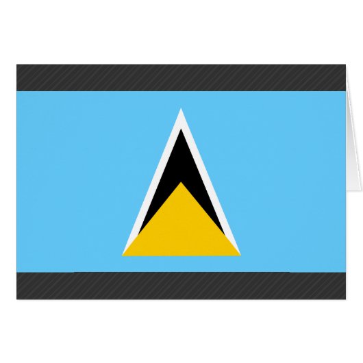 Saint Lucia Flag Cards (Front Horizontal)