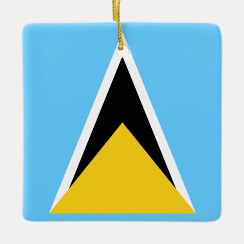 Saint Lucia Flag  Ceramic Ornament