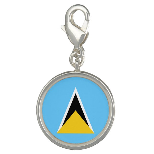 Saint Lucia Flag Charm (Front)