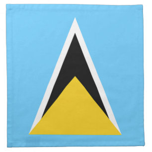 Saint Lucia Flag Cloth Napkin
