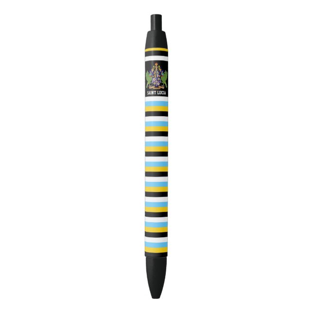 Saint Lucia Flag Cute Patriotic Pen (Front Vertical)