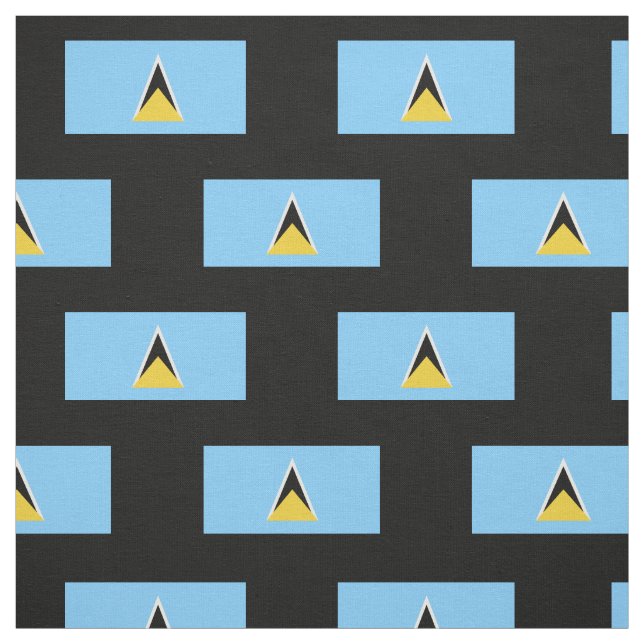 Saint Lucia Flag Fabric (Swatch)