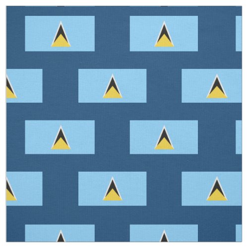 Saint Lucia Flag Fabric
