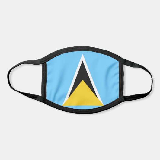 Saint Lucia Flag Face Mask (Front)