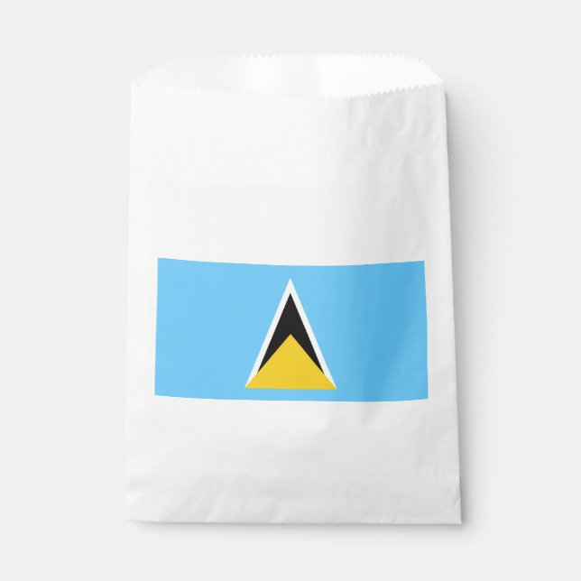 Saint Lucia Flag Favor Bag (Front)