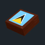 Saint Lucia Flag Gift Box<br><div class="desc">Patriotic flag of Saint Lucia.</div>