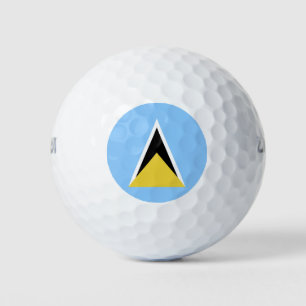 Saint Lucia flag Golf Balls