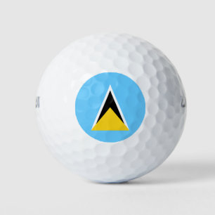 Saint Lucia Flag Golf Balls