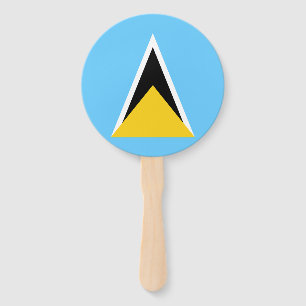Saint Lucia Flag Hand Fan