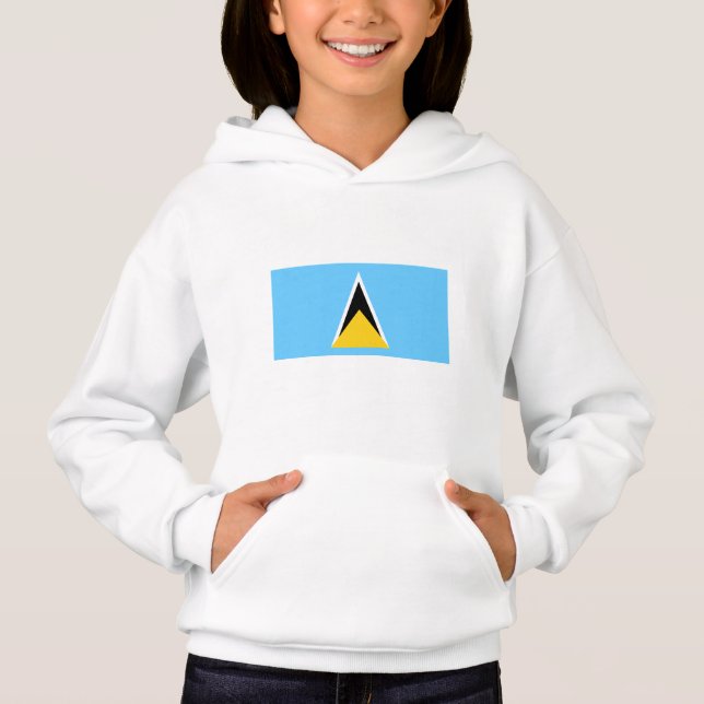 Saint Lucia Flag Hoodie (Front)