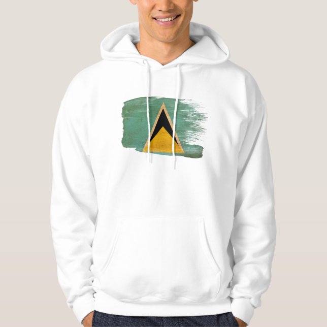 Saint Lucia Flag Hoodie (Front)