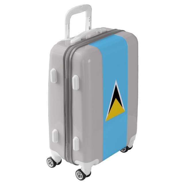 Saint Lucia Flag Luggage (Rotated Left)