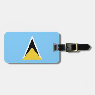 Saint Lucia Flag Luggage Tag