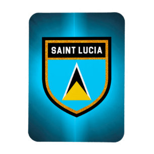 Saint Lucia Flag Magnet