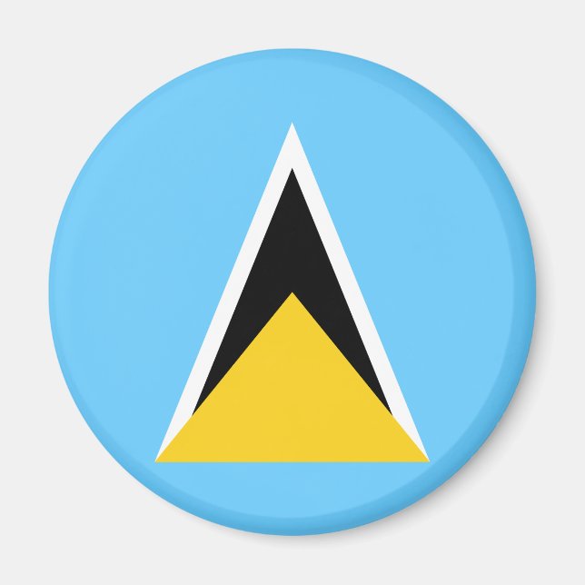 Saint Lucia Flag Magnet (Front)