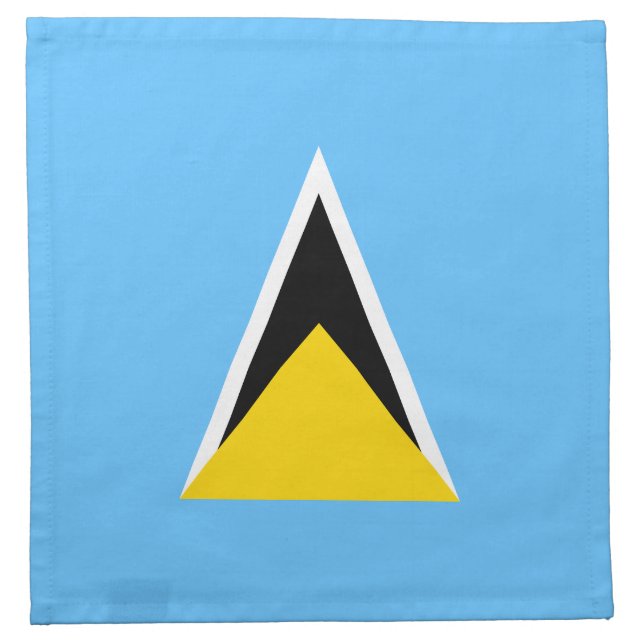 Saint Lucia Flag Napkin (Front)