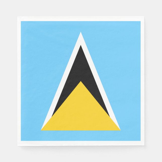 Saint Lucia Flag Napkins (Front)