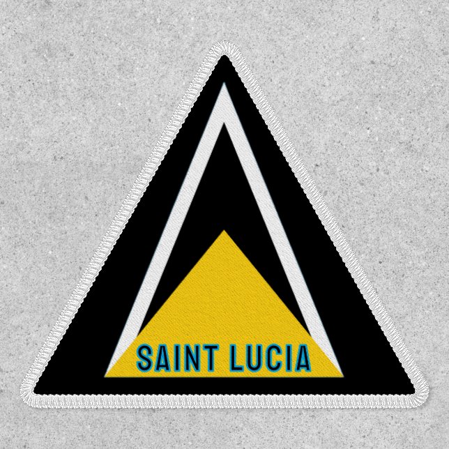 Saint Lucia Flag - Noir Patch (Front)