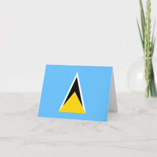 Saint Lucia Flag Notecard