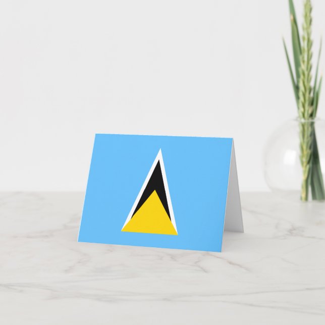 Saint Lucia Flag Notecard (Front)