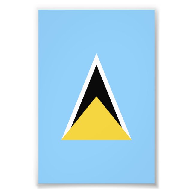Saint Lucia flag Photo Print (Front)