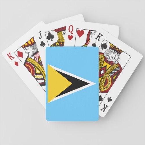 Saint  Lucia Flag Playing Cards