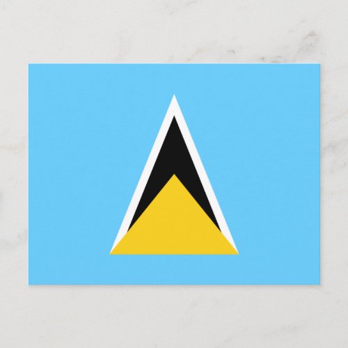 Saint Lucia Flag Postcard