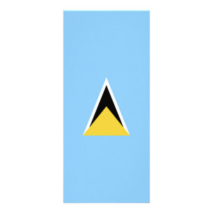Saint Lucia flag Rack Card