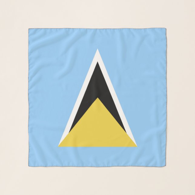Saint Lucia flag Scarf (Front)