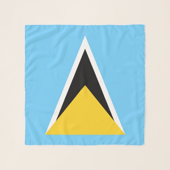 Saint Lucia Flag Scarf (Front)