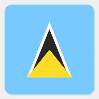 Saint Lucia Flag Sticker