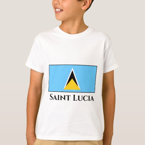 Saint Lucia Flag T_Shirt